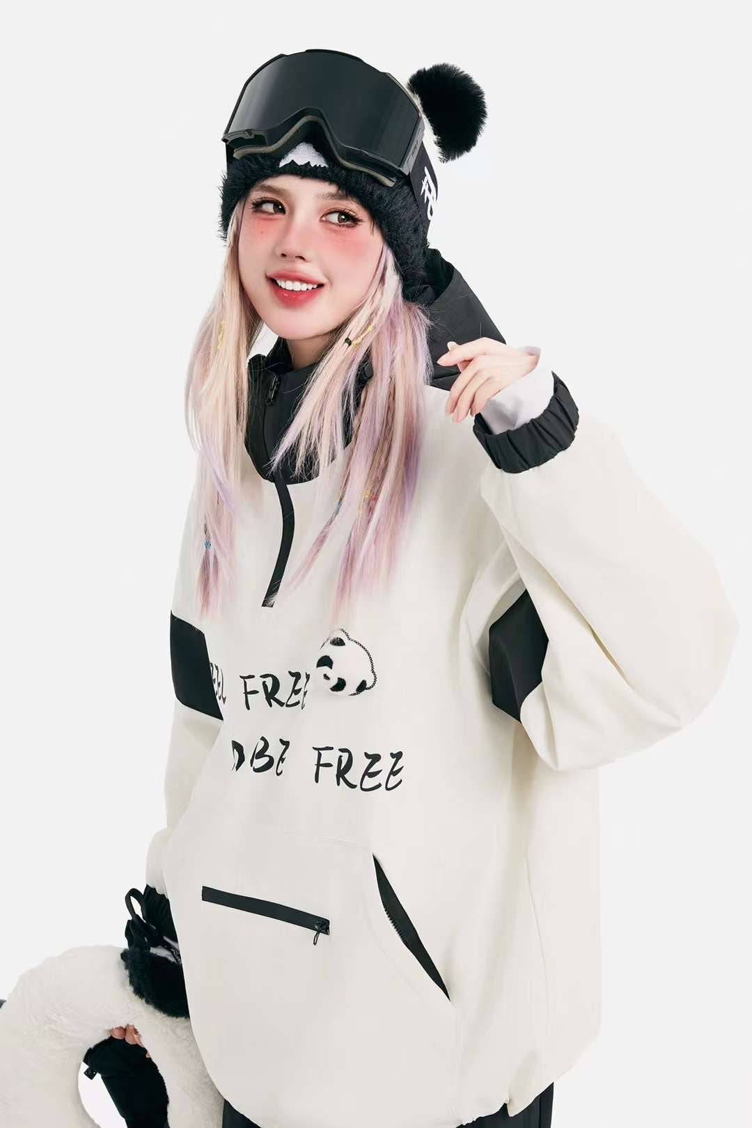 Kung Fu Panda Snowboarding Hoodie
