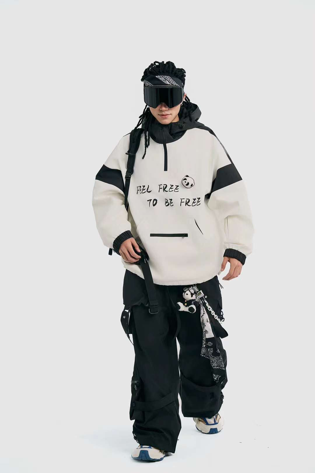 Kung Fu Panda Snowboarding Hoodie