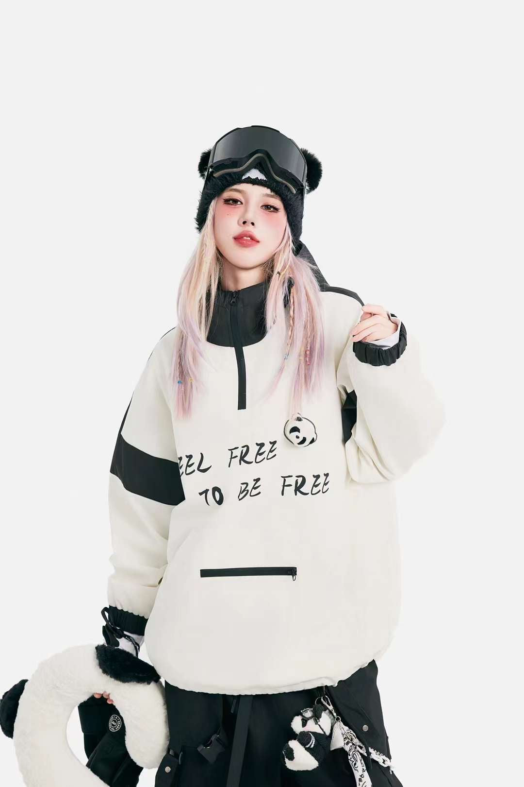 Kung Fu Panda Snowboarding Hoodie
